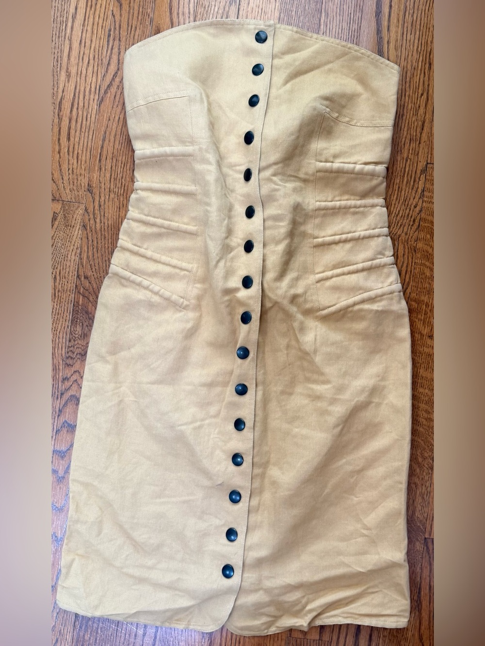 NWT KRIZIA Gold Sleeveless Dress  Made In Italy Size S